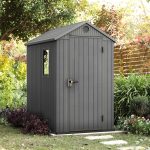 Resin Garden Storage Shed 6 X 4 Ft Grey Single Door Lockable - Image 7