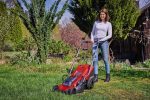 Corded Electric Lawn Mower 37cm 1600W 38L Grass Box 5 Heights Red Black - Image 2