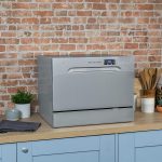 Freestanding Compact Dishwasher 6 Place Settings 6 Programs Silver - Image 3