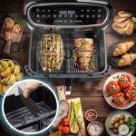 Digital Dual Zone Air Fryer 10L 2400W 10 Presets Black/Silver - Image 8
