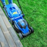 Corded Electric Lawn Mower 33cm 1300W 30L Grass Box 3 Heights Blue - Image 3