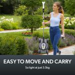 Cordless Electric Lawnmower 25cm 10in 5200RPM 18V 30 Mins Runtime Grey Green White - Image 5