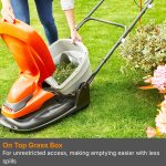 Hover Lawn Mower 33cm 1700W 20L Grass Box 4 Cutting Heights Orange Grey - Image 6