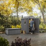 Resin Garden Storage Shed 6 X 4 Ft Grey Single Door Lockable - Image 6