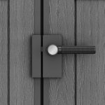 Resin Garden Storage Shed 6 X 4 Ft Grey Single Door Lockable - Image 9
